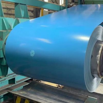 Buy Blue Color Zinc Coated And Prepainted Steel Coil With Protective Layer online manufacture