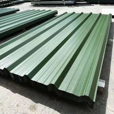 Buy 0.11-0.7mm Prepainted Roofing Sheet Green Red Yellow Color Coated online manufacture