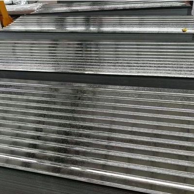 Astm BWG34 Galvanized Corrugated Sheet Galvanized Roof Panels Bright Surface