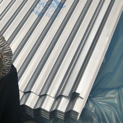 Dx51d 0.18*900*2000MM Zinc Metal Roof Panels Wave Shape