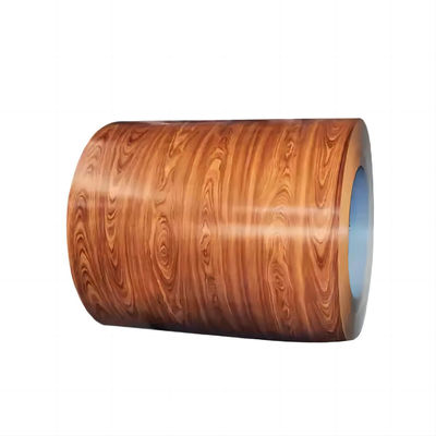 Hot Rolled Prepainted Steel Coil Wood Pattern Surface Wood PPGI