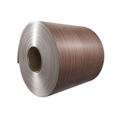 Oak Wood Grain Prepainted Aluminium Coil Wood Texture Aluminum Alloy Coil